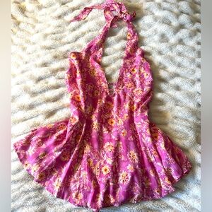 Sky To Moon | Floral Halter Micro Mini / Long
Tunic